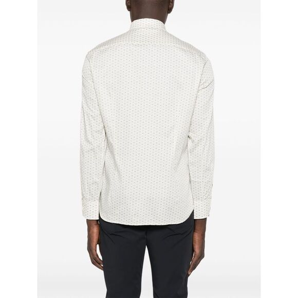 Emporio Armani Men's Patterned Cotton Shirt